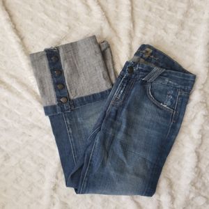 7 For All Mankind Blue Jean Capri Pants